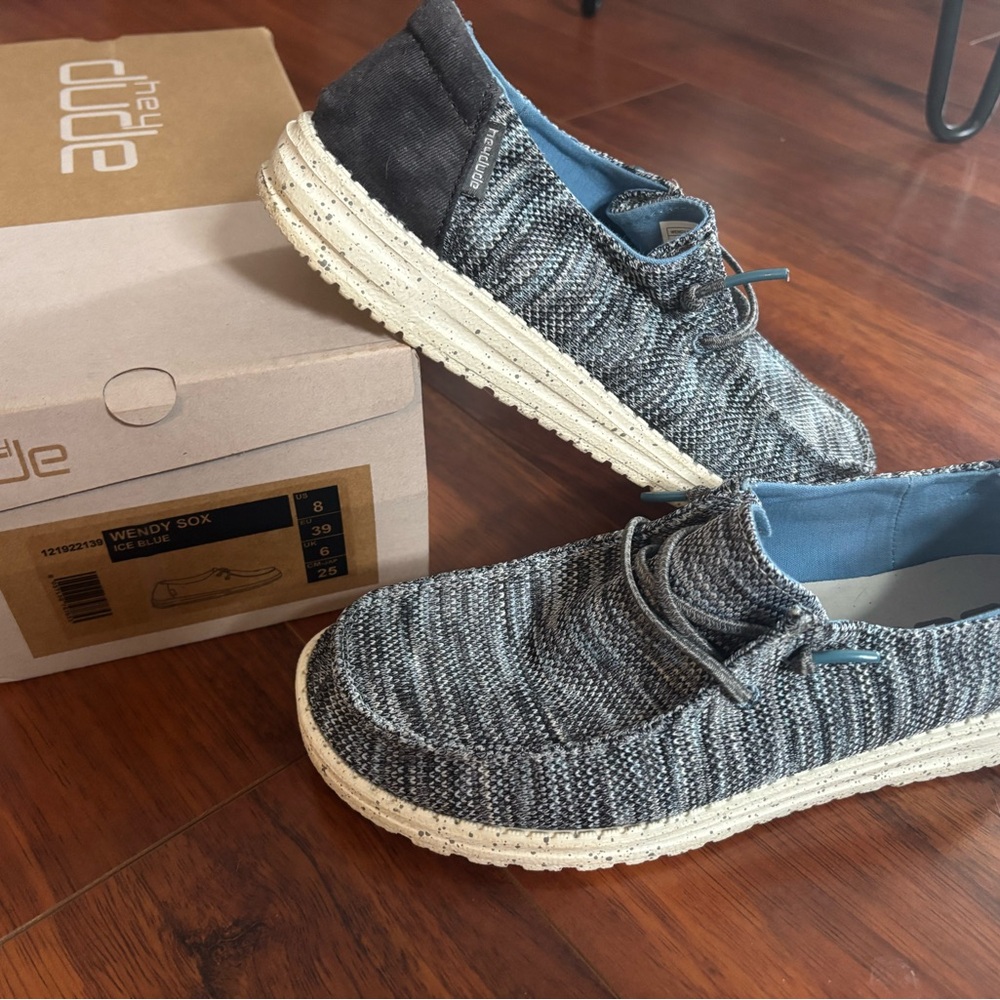 Hey Dude Women’s Wendy Sox Gray Loafers new